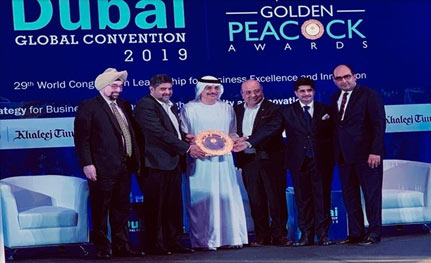 Aptech receives the Golden Peacock National Training Award